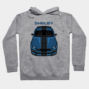 Ford Mustang Shelby GT350 2015 - 2020 - Ford Performance Blue - Black Stripes Hoodie